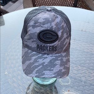 Green Bay muted Camo gray ball cap